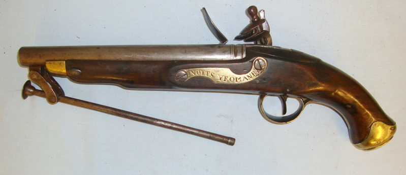  Royal Small Arms Factory (Enfield) To The 16th Queens Light Dragoons (Burgoyne\\\\\\\'s Light Horse) & Later Issued To The Nottinghamshire Yeomanry (Cavalry) With Regulation Brass Fittings .65 Cal Muzzleloader Muzzleloader