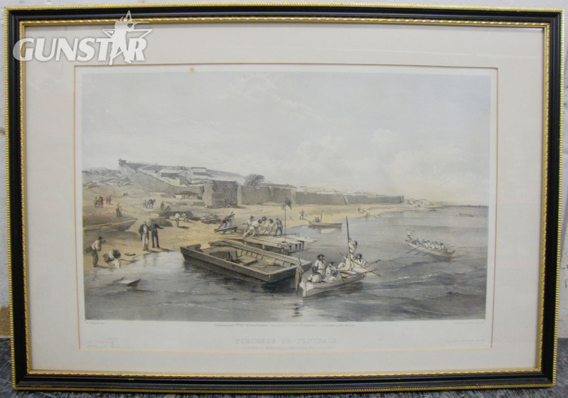 Framed Crimean War Lithograph - Yenikale - PI 126 / 5536 Framed Crimean War Lithograph - Yenikale - PI 126 / 5536 Antique & Militaria in 