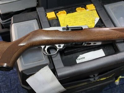 Ruger 10/22 Mannlicher Stainless Steel Version Semi-Auto .22 LR Rifle