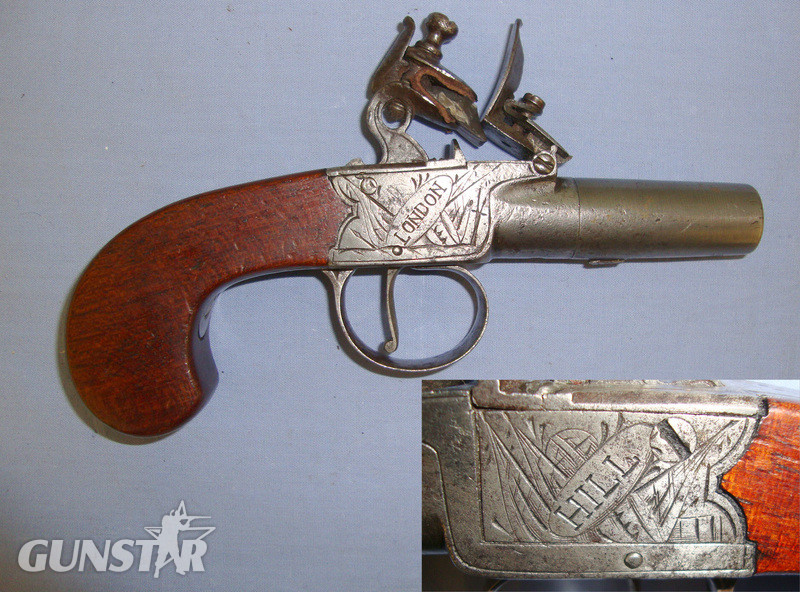Hill Pocket Pistol With Turn Off Barrel. .50 Cal Muzzleloader Muzzleloader in 
