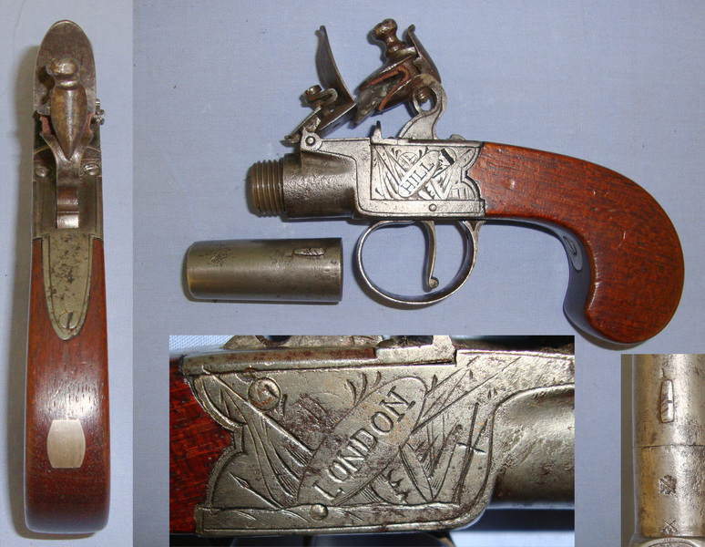 Hill Pocket Pistol With Turn Off Barrel. .50 Cal Muzzleloader Muzzleloader