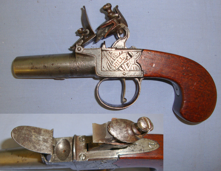  Hill Pocket Pistol With Turn Off Barrel. .50 Cal Muzzleloader Muzzleloader