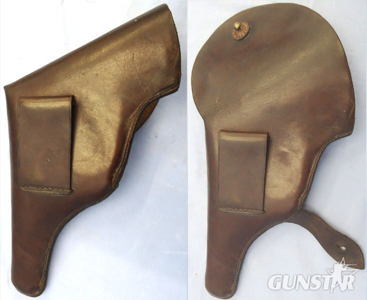 Military Brown Leather Flap Belt Holster for a Revolver with Press Stud Flap for Ammunition Compartment. MISC 1017 - Military Brown Leather Flap Belt Holster for a Revolver with Press Stud Flap for Ammunition Compartment. MISC 1017 - Care & Storage