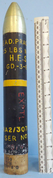 DEACTIVATED INERT. British 12 lb HE No.1 Mk. 1 Experimental Air To Ground Practi DEACTIVATED INERT. British 12 lb HE No.1 Mk. 1 Experimental Air To Ground Practi Antique & Militaria in 