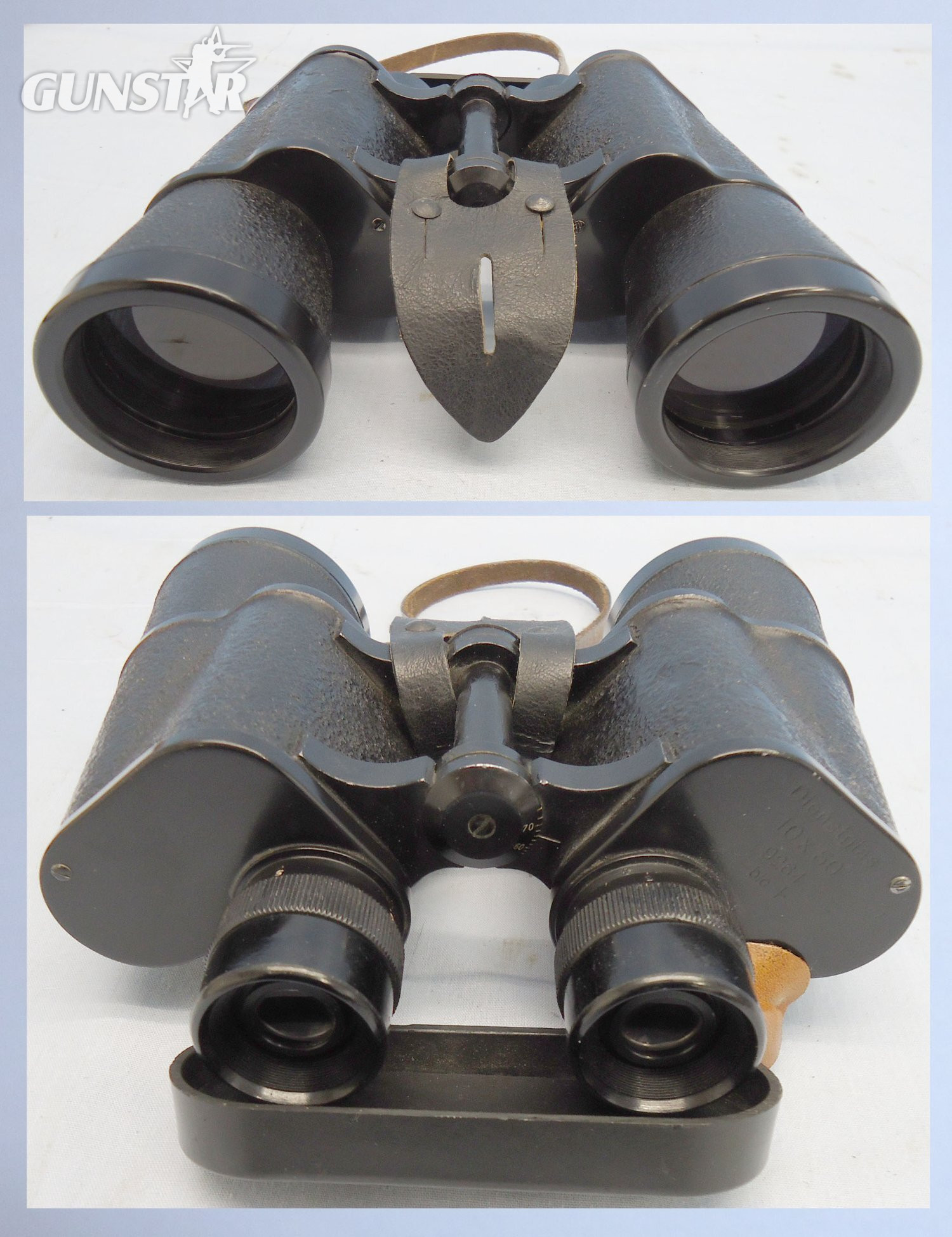 WWII German Dienstglas 10x50 Carl Zeiss Jena Binoculars. OPT 849. WWII German Dienstglas 10x50 Carl Zeiss Jena Binoculars. OPT 849.  Antique & Militaria