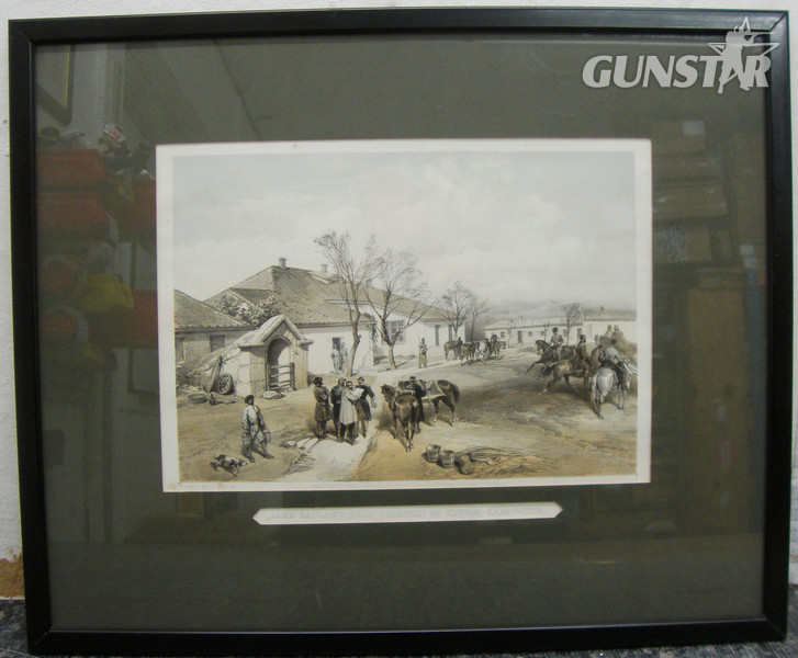 Framed Crimean War Lithograph - Lord Raglans HQ. PI 125 / 5536. Framed Crimean War Lithograph - Lord Raglans HQ. PI 125 / 5536. Antique & Militaria in 