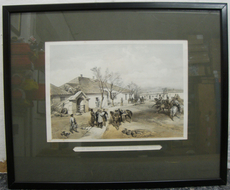 Framed Crimean War Lithograph - Lord Raglans HQ. PI 125 / 5536. Framed Crimean War Lithograph - Lord Raglans HQ. PI 125 / 5536. Antique & Militaria