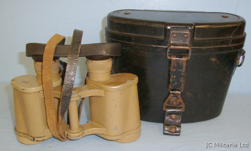 Cased, WW2 Era Nazi German Sand Camo Tropical Climate Deutsches Afrika Korps (DAK) 6 X 30 Magnification Die Sight & Optic in 