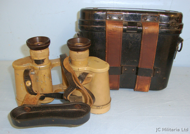 Cased, WW2 Era Nazi German Sand Camo Tropical Climate Deutsches Afrika Korps (DAK) 6 X 30 Magnification Die Sight & Optic