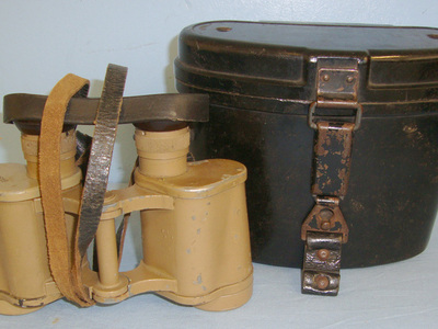 Cased, WW2 Era Nazi German Sand Camo Tropical Climate Deutsches Afrika Korps (DAK) 6 X 30 Magnification Die Sight & Optic