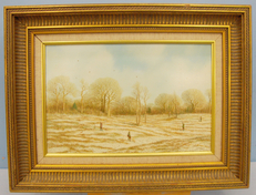 Gilt Framed Oil on Board Painting by Esteemed Artist Nicholas Mace – Woodcock Coming Over. 20321:2. Gilt Framed Oil on Board Painting by Esteemed Artist Nicholas Mace – Woodcock Coming Over. 20321:2. Other Accessory