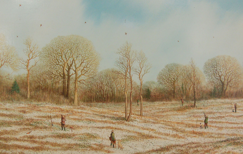 Gilt Framed Oil on Board Painting by Esteemed Artist Nicholas Mace – Woodcock Coming Over. 20321:2. Gilt Framed Oil on Board Painting by Esteemed Artist Nicholas Mace – Woodcock Coming Over. 20321:2. Other Accessory