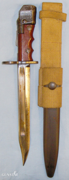 No7 Mkl/L Bayonet Scabbard and Frog. 20444:6. Bayonet in 