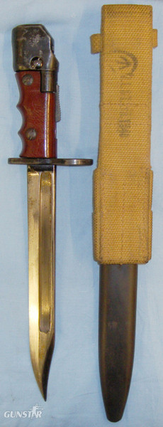  No7 Mkl/L Bayonet Scabbard and Frog. 20444:6. Bayonet