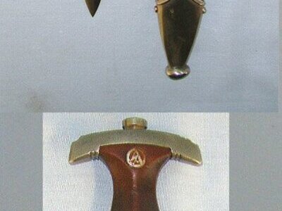 EARLY PRODUCTION**ORIGINAL**Nazi German 1933 Pattern SA Dagger By Carl Wusthof (Gladiatorwerk) Solingen (Rarity Value 6) To The ‘Nm’ SA Nordmark Group (Hamburg) With Scabbard. Sn 23210 Dagger
