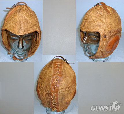  U.S. Air Service Western Electric Type 1-A Flying 1917 Patt U.S. Air Service Type 1-A Pilot’s Western Electric Leather Flying Helm Clothing