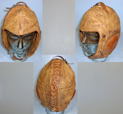  U.S. Air Service Western Electric Type 1-A Flying 1917 Patt U.S. Air Service Type 1-A Pilot’s Western Electric Leather Flying Helm Clothing