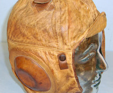 U.S. Air Service Western Electric Type 1-A Flying 1917 Patt U.S. Air Service Type 1-A Pilot’s Western Electric Leather Flying Helm Clothing