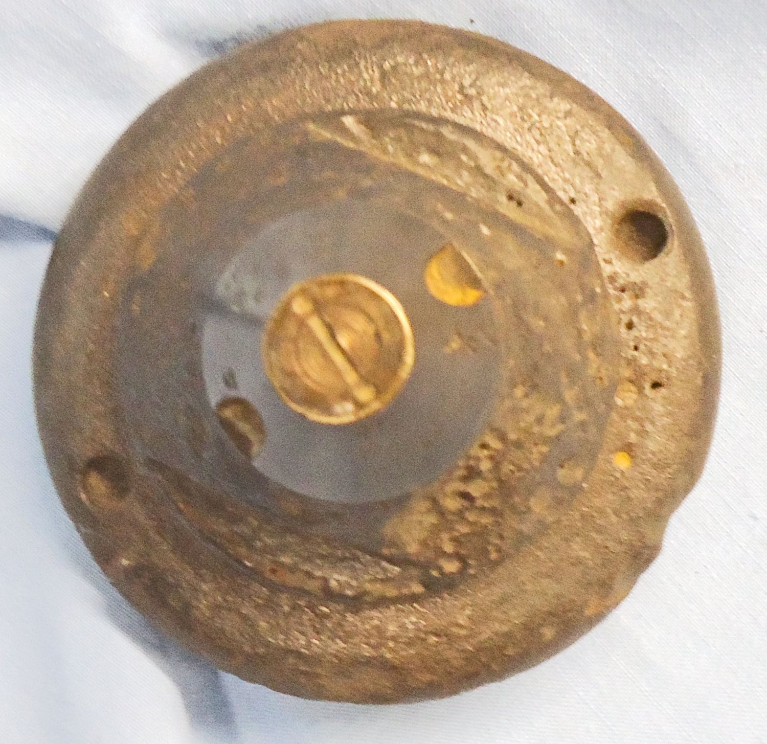 {CATEGORY} - INERT DEACTIVATED. Original, British, High Explosive (HE) 9.45 Inch Heavy Trench Mortor (Flying Pig) & Number 34 Direct Action Fuze. - O 2240 INERT DEACTIVATED. Original, British, High Explosive (HE) 9.45 Inch Heavy Trench Mortor (Flying Pig) & Number 34 Direct Action Fuze. - O 2240  Other Ammunition in 