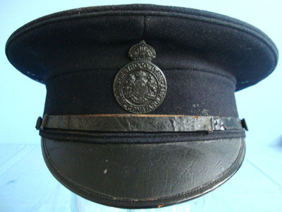 WW1 Metropolitan Special Constabulary Police Cap With Cap Badge to J. Compton Al Clothing