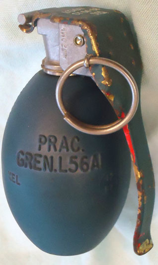 DEACTIVATED INERT. British L56A1 (Chorley) Practice Hand Grenade DEACTIVATED INERT. British L56A1 (Chorley) Practice Hand Grenade Antique & Militaria