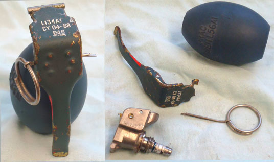  DEACTIVATED INERT. British L56A1 (Chorley) Practice Hand Grenade DEACTIVATED INERT. British L56A1 (Chorley) Practice Hand Grenade Antique & Militaria