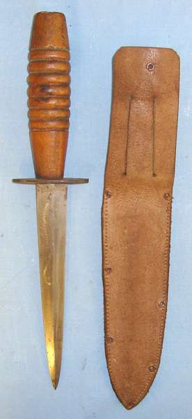  WW2 Wood Hilt Fairbairn- Sykes, FS Far East Commando Fighting Knife Knive