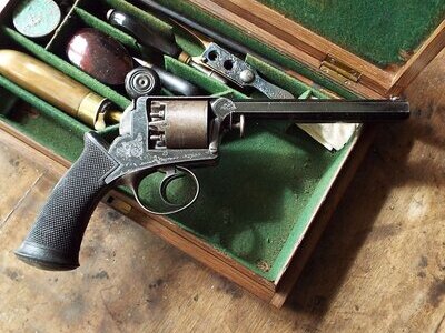 Adams & Deane Cased dragoon revolver .54 Cal Muzzleloader Muzzleloader