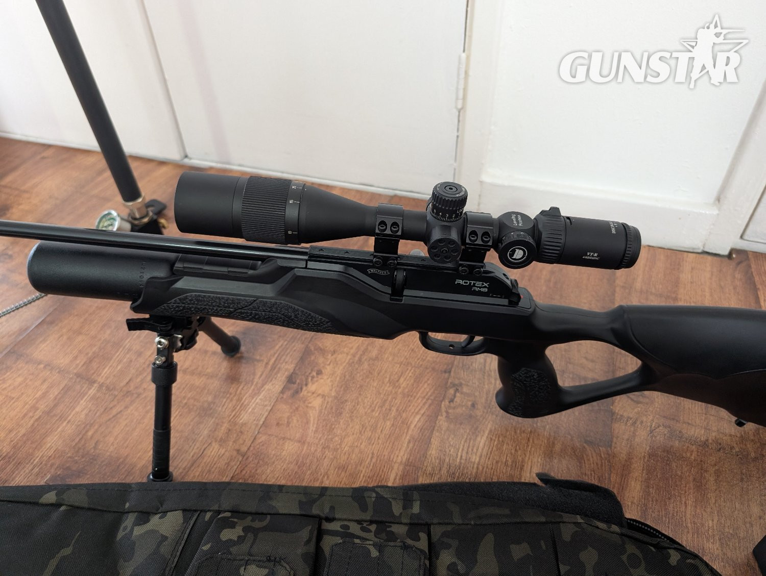 Walther Rm8 full set up it's sub 12 using a weirache silencer, discovery scope bi pod night vishion,7 tubs of pellets  plus the pump to fill it up shoots amazing  .177 - {CATEGORY}