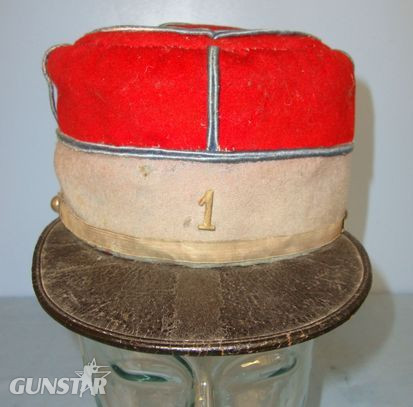 French Army Officer WW1 Era French Army Officer's Kepi With Number '1' Cap Badge Clothing in 