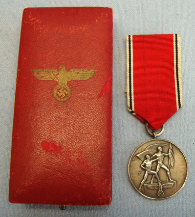 Nazi Austrain Anschus Medal and Ribbon.  Nazi Austrain Anschus Medal and Ribbon.  Other Accessory