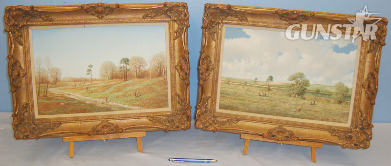 Two Ornate Gilt Framed Oil Paintings by Revered Artist Nicholas Mace –‘Pheasants in the Wood & Covey from the Kale’. 20321:1. Two Ornate Gilt Framed Oil Paintings by Revered Artist Nicholas Mace –‘Pheasants in the Wood & Covey from the Kale’. 20321:1. Other Accessory in 