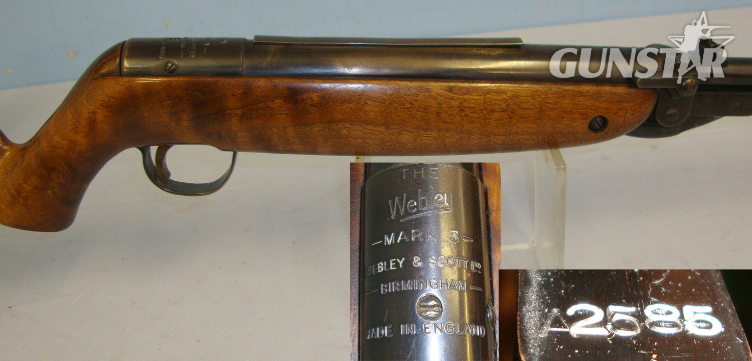 Webley & Scott Air Rifle With ‘A’ Prefix Serial Number. AI 691 .22
