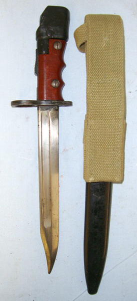 No 7 MK 1 L , Bayonet For No 4 SMLE Rifles & MK V Sten Sub Machine Guns With Swi Bayonet