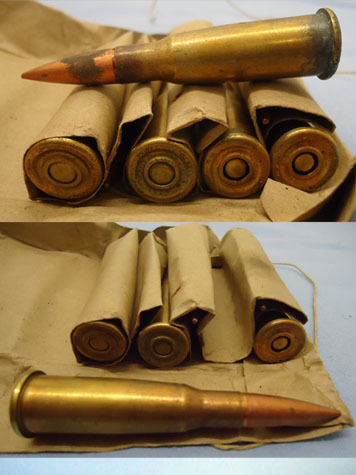 DEACTIVATED INERT. French 8mm (8x50R) Lebel Rifle 8 Round Service Pack Of In Pap DEACTIVATED INERT. French 8mm (8x50R) Lebel Rifle 8 Round Service Pack Of In Pap Antique & Militaria