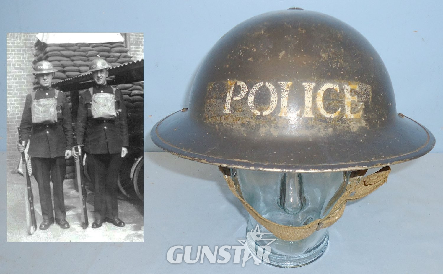 WWII Home Front Police Tommy Helmet. HE 856. WWII Home Front Police Tommy Helmet. HE 856.  Clothing in 