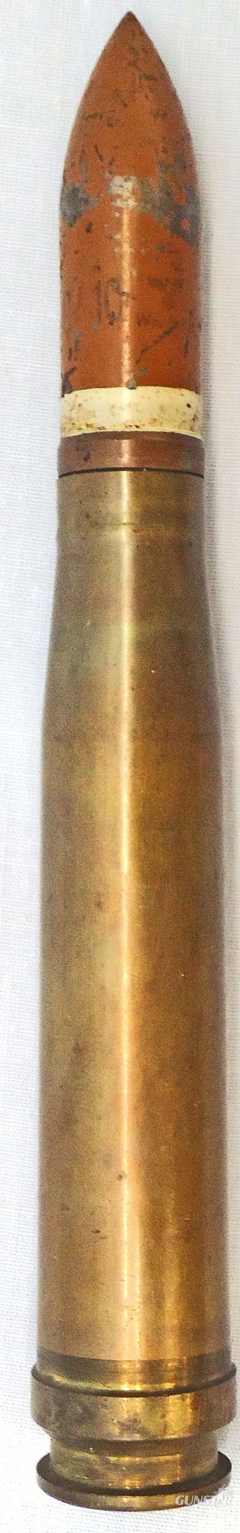 Steyr Solothurn INERT DEACTIVATED. Swedish, German Produced, 1935 Dated, 20mm, Armour Piercing/Trace (AP/T) (20x138B) Round For The 20mm Pvkan m/39 (Solothurn S18-1000) and Lvakan m/39 (Rheinmetall) Anti-Tank Rifles. - O 2005  Other Ammunition in 