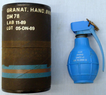 INERT DEACTIVATED. Mint Norwegian DM78 Practice Hand Grenade In Original Transit Tube. - O 1673 INERT DEACTIVATED. Mint Norwegian DM78 Practice Hand Grenade In Original Transit Tube. - O 1673  Other