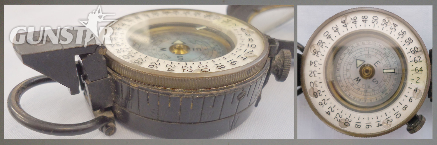 Military Issue MK1 Mils Prismatic Marching WFS Compass. MISC 885. Military Issue MK1 Mils Prismatic Marching WFS Compass. MISC 885. Antique & Militaria