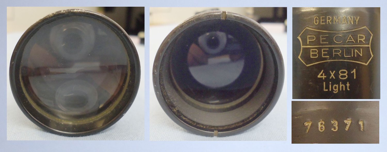  German Made Vintage Pecar Berlin 4 x 81 Light Rifle Scope. OPT 835. German Made Vintage Pecar Berlin 4 x 81 Light Rifle Scope. OPT 835.  Sight & Optic