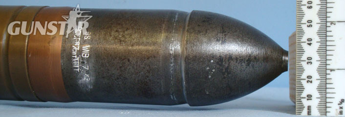 6pr7cwt (57x441R) APC(Armour Piercing Capped) Trace Round WW2 INERT British Factory Crimped 6pr7cwt (57x441R) APC(Armour Piercing Capped)  Antique & Militaria