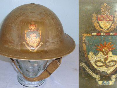 SCARCE**WW2 Era British Home Front, Manchester University ARP \'Tommy Helmet\'  Clothing
