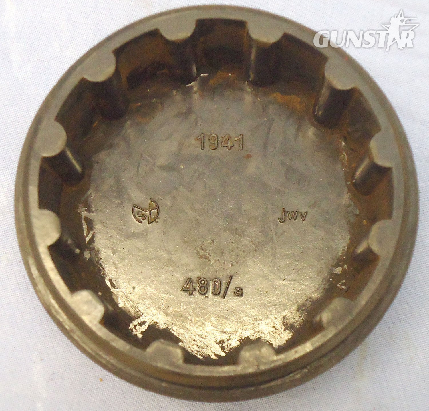 {CATEGORY} - INERT DEACTIVATED, WW2, 1941 Dated, German No 59B Bomb Fuze. - O 2147 INERT DEACTIVATED, WW2, 1941 Dated, German No 59B Bomb Fuze. - O 2147  Other Ammunition