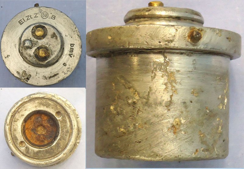 INERT DEACTIVATED, WW2, 1941 Dated, German No 59B Bomb Fuze. - O 2147 INERT DEACTIVATED, WW2, 1941 Dated, German No 59B Bomb Fuze. - O 2147  Other Ammunition