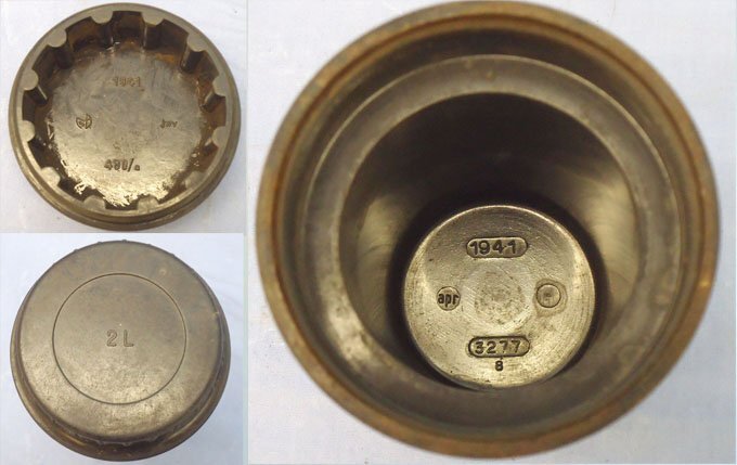 INERT DEACTIVATED, WW2, 1941 Dated, German No 59B Bomb Fuze. - O 2147 INERT DEACTIVATED, WW2, 1941 Dated, German No 59B Bomb Fuze. - O 2147  Other Ammunition