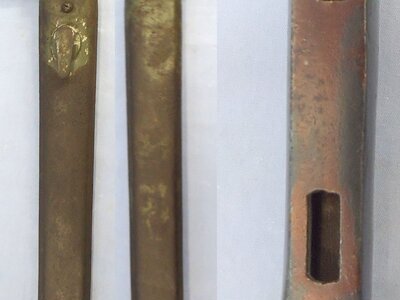 WW1, Imperial German, Gew88 & Gew98 Ersatz Pattern Bayonet with High Ears & a Steel Scabbard. Sn 23478:6 Bayonet