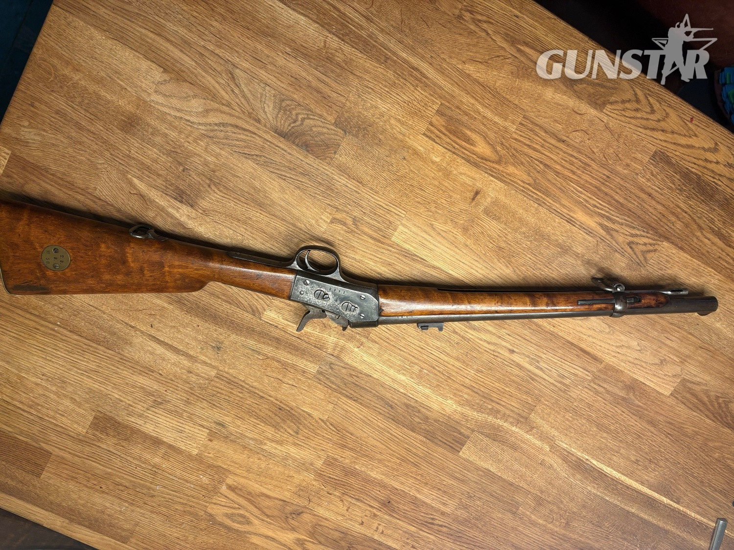  Husqvarna Swedish rolling block Single Shot 12.17x42mmR (.50 Swedish Remington) Rifle