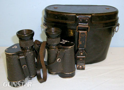 eug (Optische Praezisionswerke GmbH, Warsaw, Occupied Poland) German Army Scouts Kalte Fett Winter/ Russian Front Dienstglas (Service Glass) 6 Sight & Optic in 