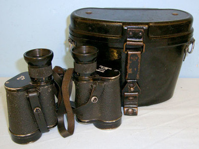eug (Optische Praezisionswerke GmbH, Warsaw, Occupied Poland) German Army Scouts Kalte Fett Winter/ Russian Front Dienstglas (Service Glass) 6 Sight & Optic