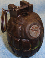 **INERT** DEACTIVATED** WW2 British & Canadian 1943 Dated Mills No.36M MK1, Hand **INERT** DEACTIVATED** WW2 British & Canadian 1943 Dated Mills No.36M MK1, Hand Antique & Militaria